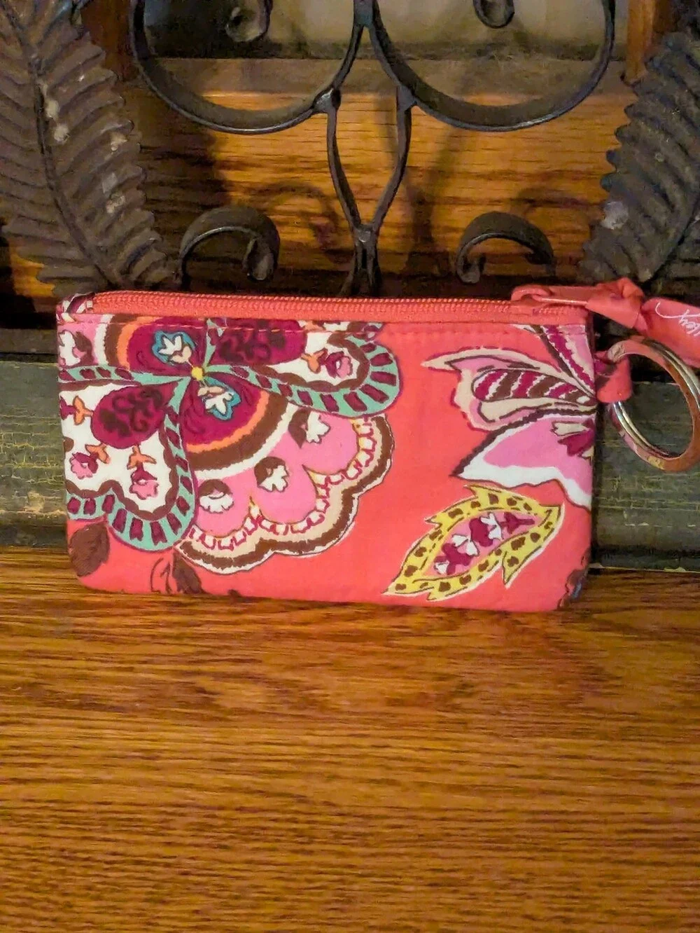 Vera Bradley Retired Call Me Coral Zip ID Case